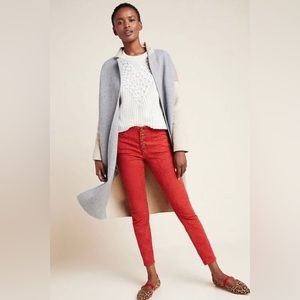 Anthropologie Pilcro High-Rise Skinny jeans jacquard NWT sz 26
